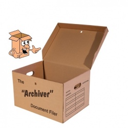 Archive boxes</br> Archiving box storage