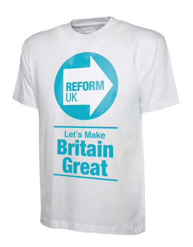 Reform UK T-Shirt | Shop now and stand with Reform UK