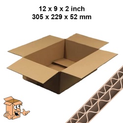 A4 cardboard boxes</br> 12x9x2 A4 double wall