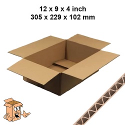 Stock 1 Single Wall Cardboard Box 150X100X100